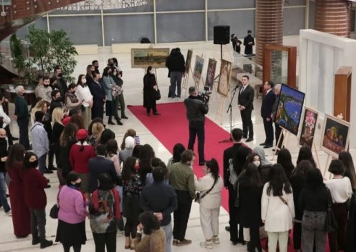 An exhibition of artists dedicated to Youth Day opened at the Heydar Aliyev Palace