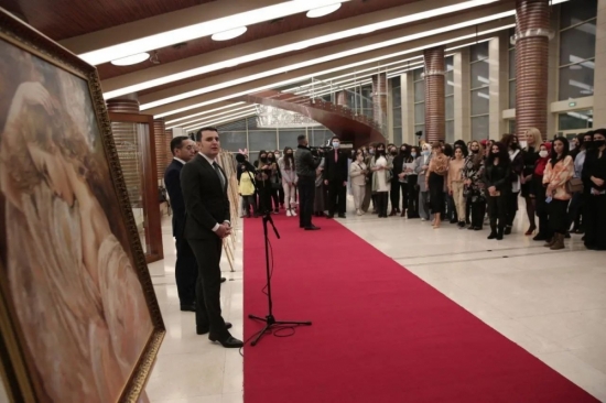 An exhibition of artists dedicated to Youth Day opened at the Heydar Aliyev Palace