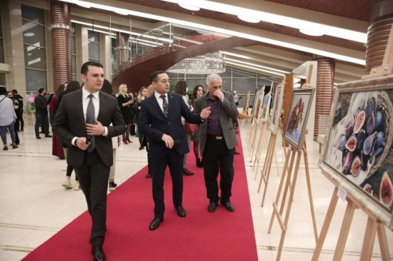 An exhibition of artists dedicated to Youth Day opened at the Heydar Aliyev Palace