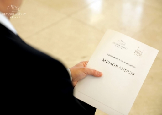 A memorandum was signed between the Heydar Aliyev Palace and the International Mugham Center