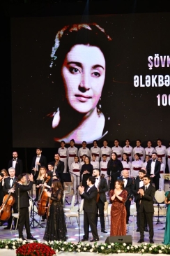 Heydər Əliyev Sarayında təntənəli konsert proqramı - "Şövkət Ələkbərova 100"
