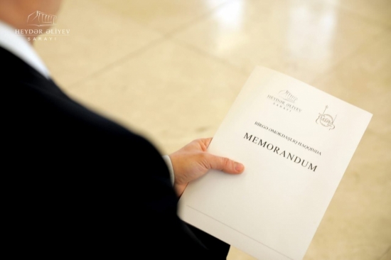 A memorandum was signed between the Heydar Aliyev Palace and the International Mugham Center